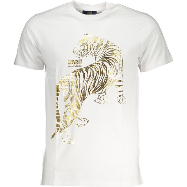 Maglietta Cavalli Class Uomo Tigerprint Bianco : Taglia - 2XL Taglia: 2XL-image