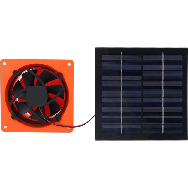 Ventilatore Di Scarico Ad Energia Solare Silicio Monocristallino 20W 5V Pannello Solare Kit Ventilatore Con Deflettore Rotondo Per Serra Rv Barca-image