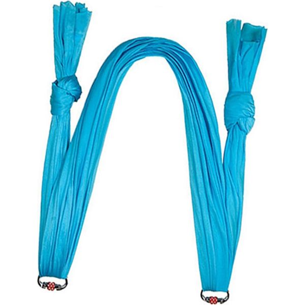 Amaca Da Yoga, 2,8X1M Elastica E Stabile, Blu Cielo, Per Yoga Aereo E Allenamento Fitness-image
