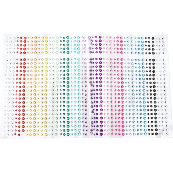 Strass Adesivi Fai Da Te 15 Colori Autoadesivi Accessori Bling Per Telefono Artigianato Viso Decorazione Nail Art-image