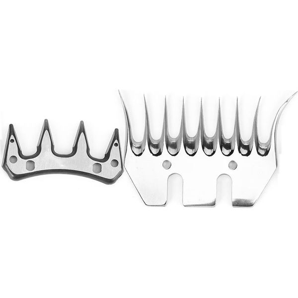 Lama Per Cesoie Per Pecore In Acciaio Inox Di Elevata Durezza Per Il Taglio Della Cesoia Di Ricambio (Lama Curva A 9 Denti (+ Lama Oscillante))-image