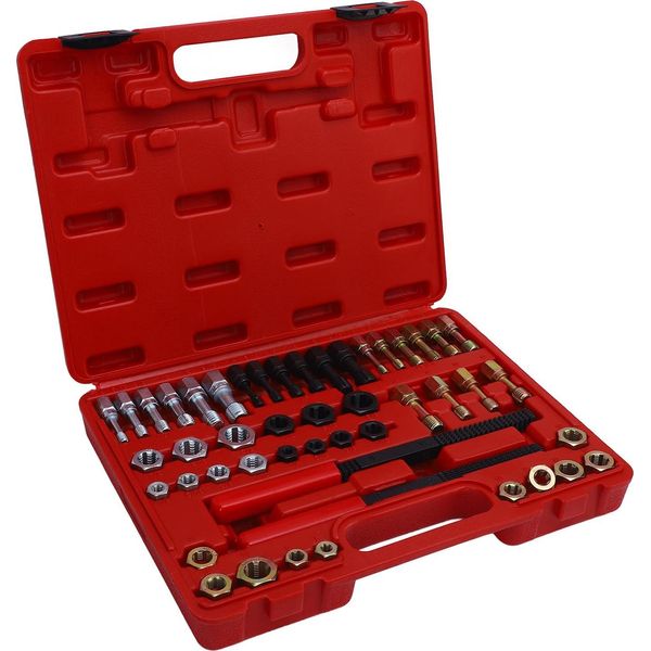 Set Di 48 Pezzi Per La Filettatura Misure Metriche E Sae 22 Maschi 24 Filiere 2 Lime Per Filettatura Kit Di Utensili Universali Per La Rilegatura-image