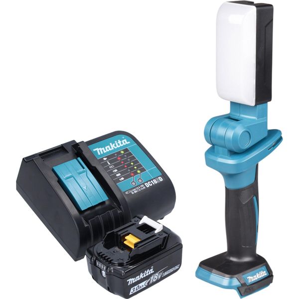 Lampada Da Lavoro A Batteria Makita Dml 816 SF1X 18 V 500 Lm Led + 1X Batteria 3,0 Ah + Caricabatteria-image