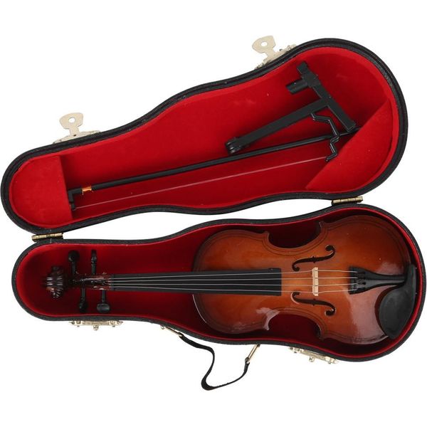 Modello In Miniatura Di Violino In Legno Modello Di Strumento Musicale In Miniatura Ornamenti Con Confezione Regalo-image