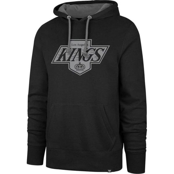 Felpa Con Cappuccio Nhl Core Ballpark, Logo Serigrafato, La Kings, Tasca Frontale A Canguro, Taglia: M-image