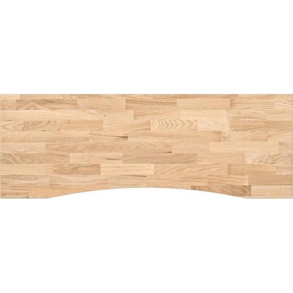 Syfax™ Piano Scrivania 140X50X2,5 Cm Rovere Massello Non Trattato-image