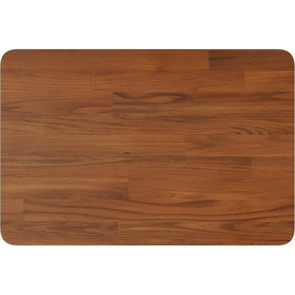 Vidaxl Piano Lavabo Marrone Scuro 60X40X1,5 Cm In Legno Massiccio Trattato-image