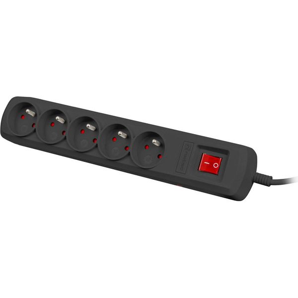 Natec Natec NSP-1713 Limitatore Di Sovratensione Nero 5 Prese Ac 1,5 M-image