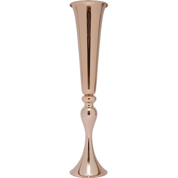 Set Di 6 Vasi A Tromba, Decorazione Da Tavolo E Portacandele Per Matrimonio, Giallo-image