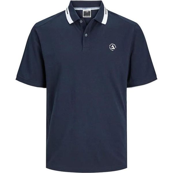 Jack & Jones Hass Logo Polo A Maniche Corte Blu S Uomo Blu S-image