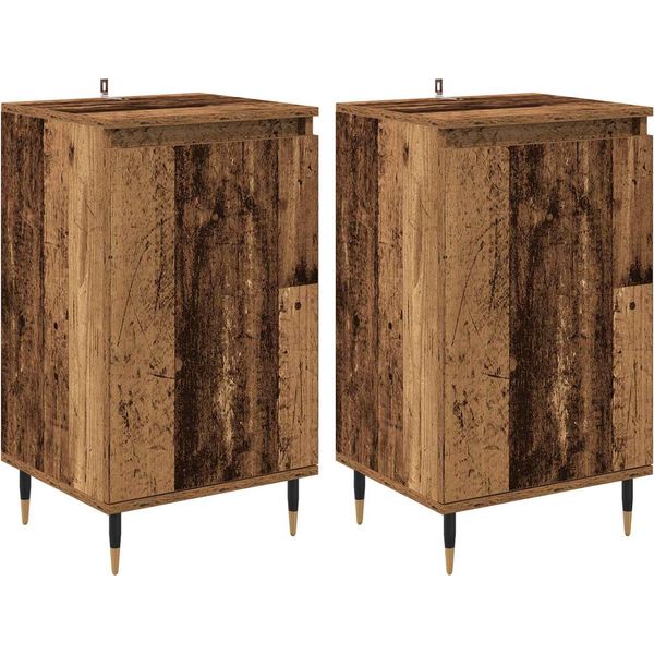 Syfax™ Credenza 2 Pcs Legno Vecchio 40 X 35 X 70 Cm-image