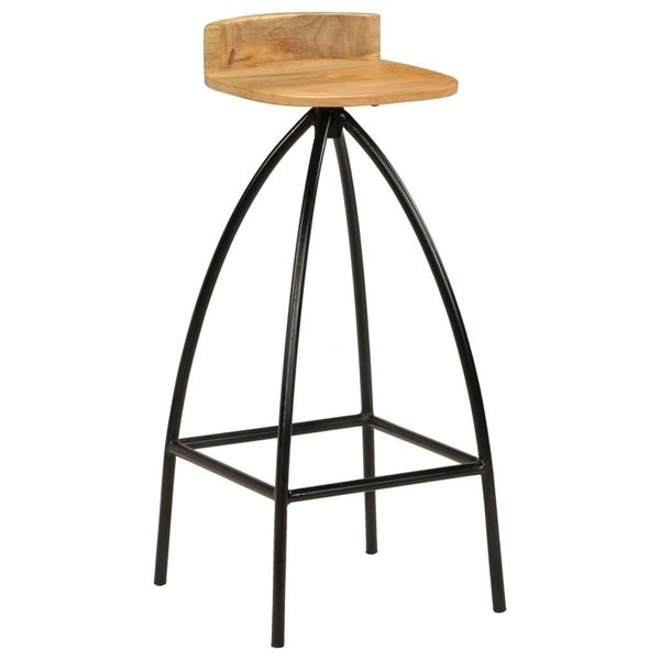 Syfax™ Sgabelli Da Bar 2 Pz In Legno Massello Di Mango-image