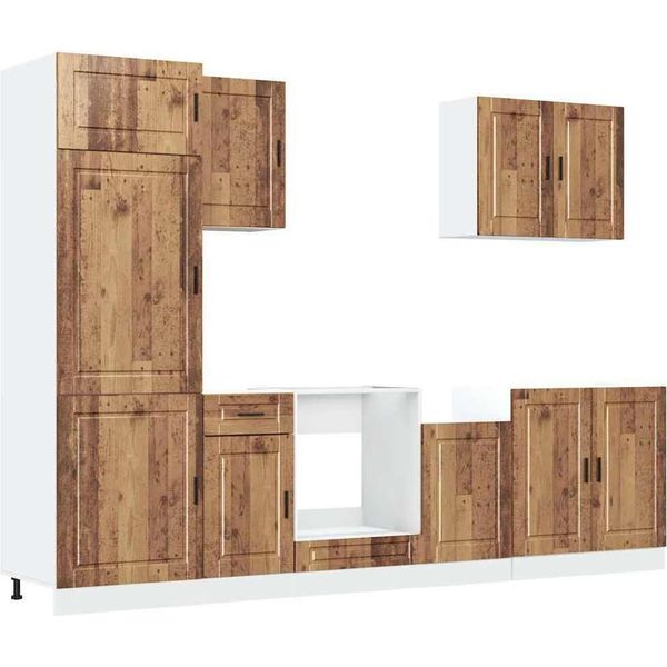 Syfax™ Set Mobili Da Cucina 7 Pz Porto Legno Vecchio In Truciolato-image