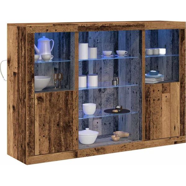 Syfax™ Madia Led Legno Vecchio 142,5 X 37 X 100 Cm Legno Multistrato-image
