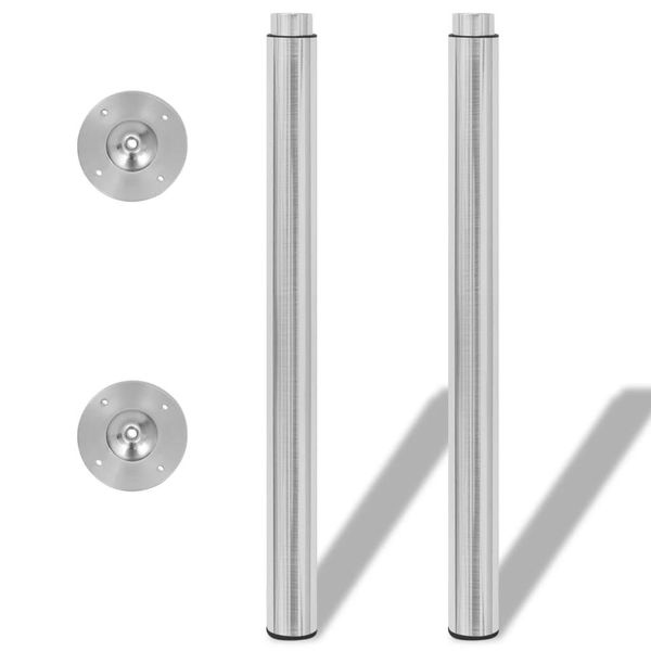 Syfax™ Gambe Telescopiche Tavolo 2 Pz Acciaio Inossidabile 710 Mm-1100 Mm-image