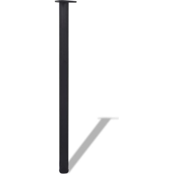 Syfax™ Gambe Tavolo 4 Pz Regolabili Nere 1100 Mm-image