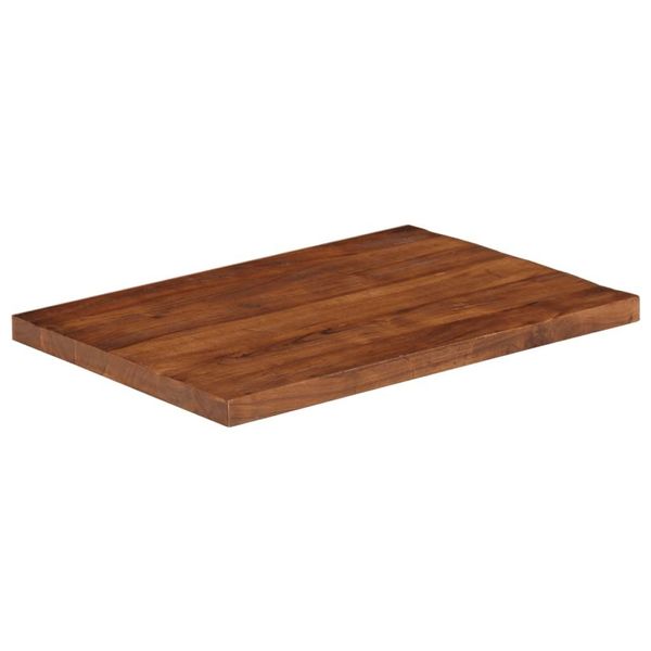 Syfax™ Piano Tavolo 90X70X2,5 Cm Rettangolare In Massello Di Recupero-image