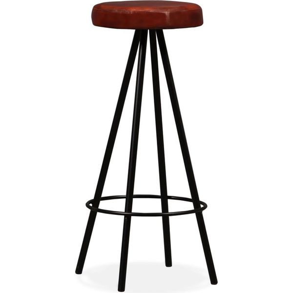 Syfax™ Sgabelli Da Bar 4 Pz In Vera Pelle-image