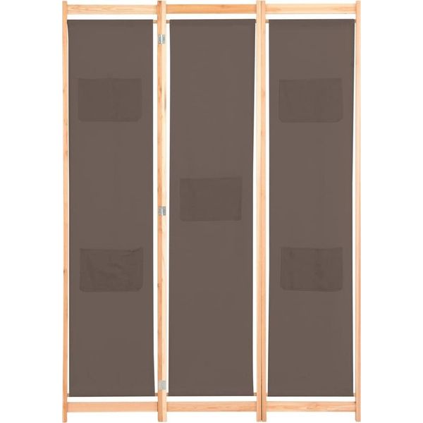 Syfax™ Divisorio A 3 Pannelli Marrone 120X170X4 Cm In Tessuto-image