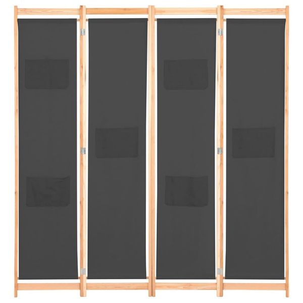 Syfax™ Divisorio A 4 Pannelli Grigio 160X170X4 Cm In Tessuto-image