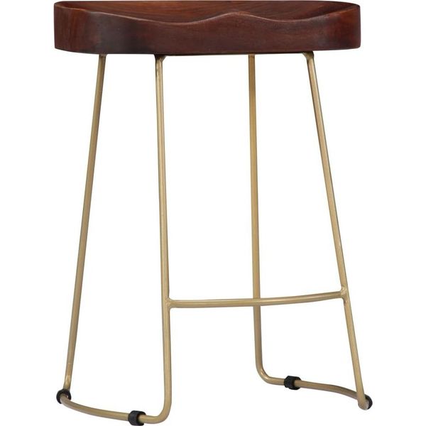 Syfax™ Sgabelli Da Bar Gavin 2 Pz Legno Massello Di Mango-image