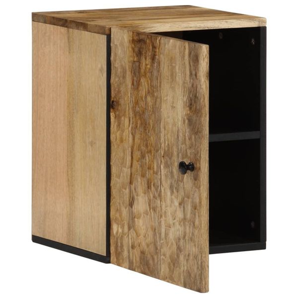 Syfax™ Mobile Da Bagno A Parete 38X33X48 Cm In Legno Massello Di Mango-image
