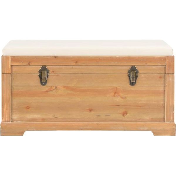 Syfax™ Cassapanca Con Cuscino 80X40X40 Cm Mdf-image