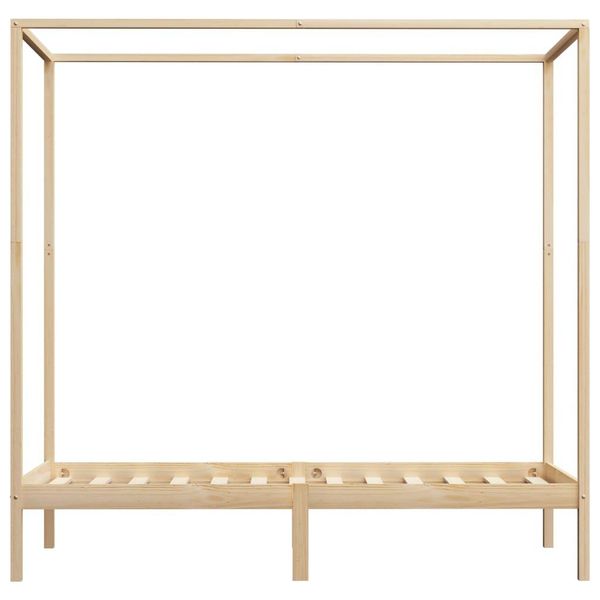 Syfax™ Giroletto Senza Materasso 100X200 Cm In Legno Massello Di Pino-image