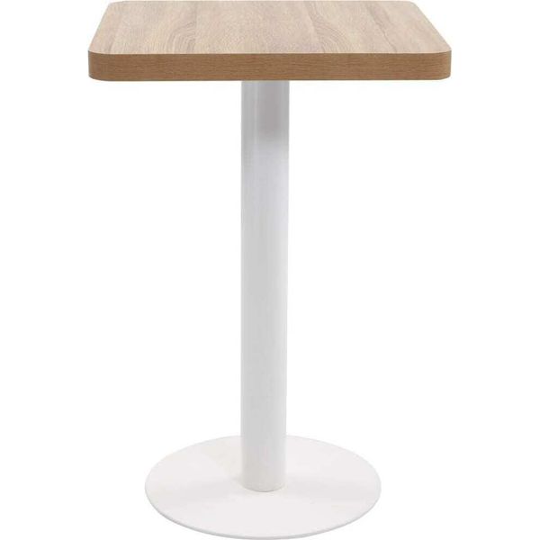 Syfax™ Tavolo Da Bistrot Marrone Chiaro 50X50 Cm In Mdf-image