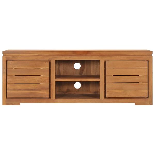Syfax™ Mobile Porta Tv 110X30X40 Cm In Legno Massello Di Teak-image