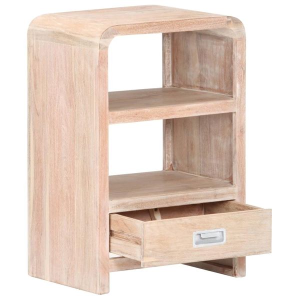 Syfax™ Comodino 40X30X60 Cm In Legno Massello Di Acacia-image