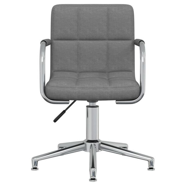 Syfax™ Sedia Da Pranzo Girevole Grigio Chiaro In Tessuto-image
