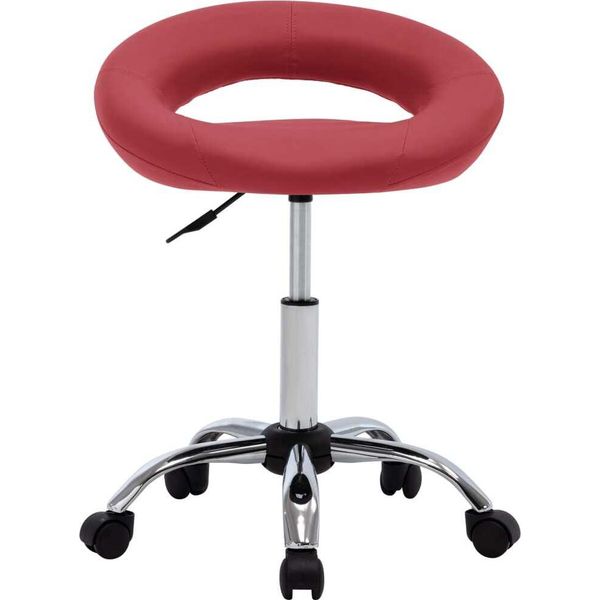 Syfax™ Sedia Da Pranzo Girevole Rosso Vino In Pelle Finta-image