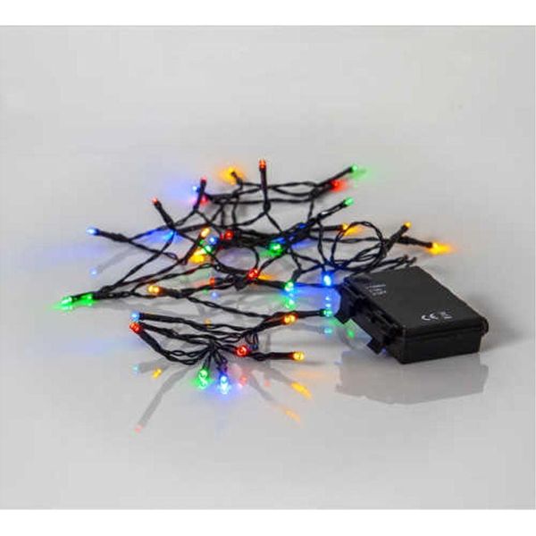 Catena Luminosa A Led Batteria / 40 Led / 2,8 M / Batteria / Timer / Uso Interno/Esterno / IP44 / Multi-image