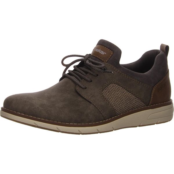 Rieker Scarpe Da Uomo Stringate/ Scarpe Basse Verde Scuro-Grigio Misto Tessile-Sinteticotaglia:40-image