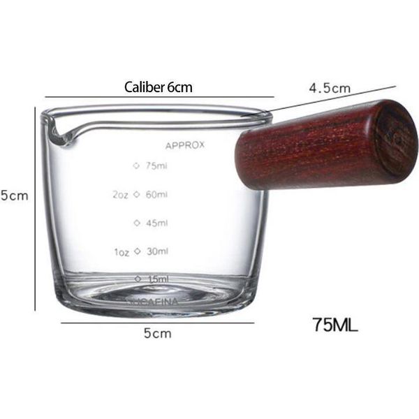 Tazza In Vetro Smerigliato, Misurino In Vetro Con Manico, Scala Trasparente, Tazza Da Forno Per Latte – Accessori Da Cucina-image