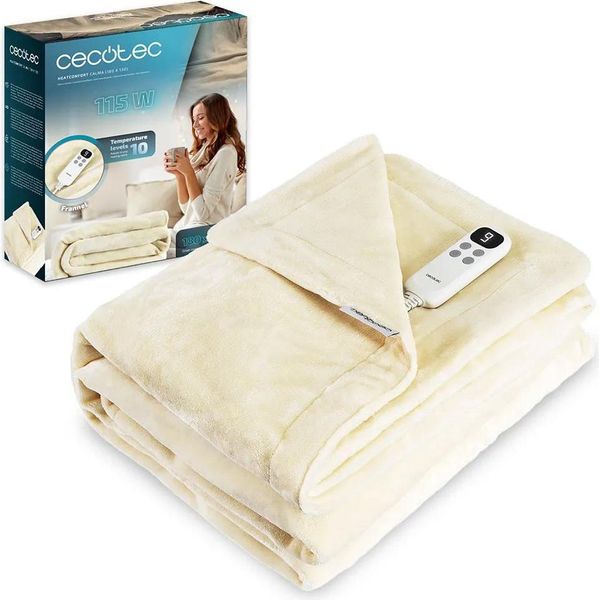Coperta Elettrica Riscaldante 180X130 Con Spegnimento Automatico E 10 Livelli Di Temperatura Regolabili. Frannel.-image