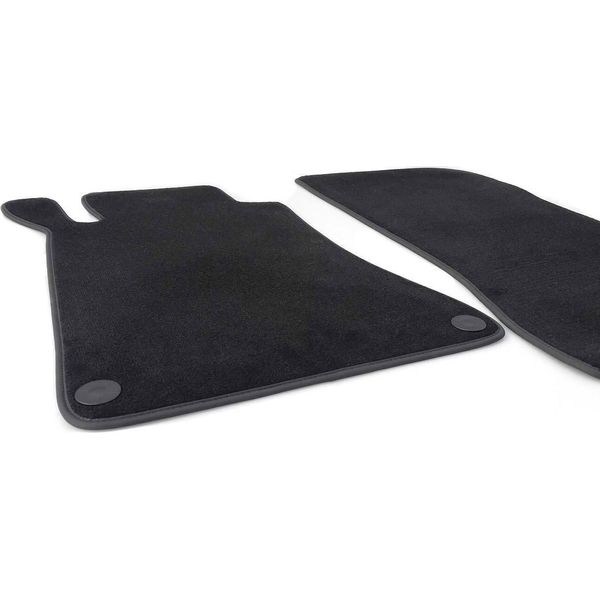 Tappetini Per Mercedes Classe C W205 S205 Amg Velours In Qualità Originale Tappetini 2 Pezzi, Nero-image