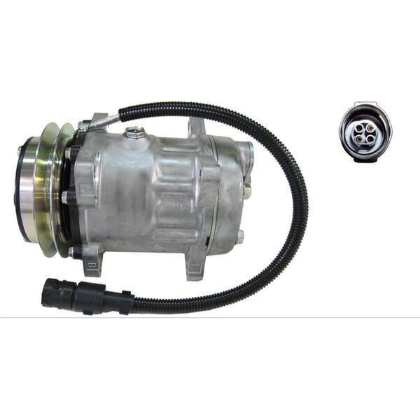 Compressore Climatizzatore Compressione Refrigerante 24 V Ø 133 Mm Mahle Per, Tra Gli Altri, Daf 95-image