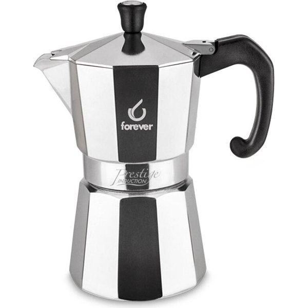 Caffettiera Espresso Forever Miss Moka Prestige Induction 12 Tazze In Alluminio-image