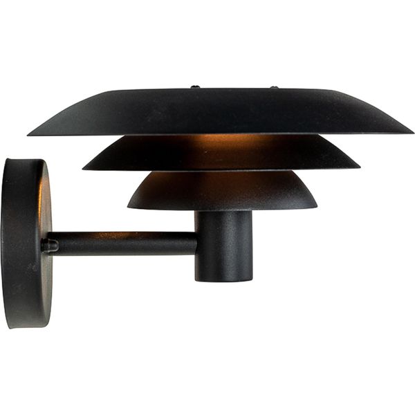 Applique Da Esterno, Applique Da Esterno In Metallo, Lampada Da Esterno, Applique Led, Lampada Da Esterno, Illuminazione Da Esterno DL25 Nero-image