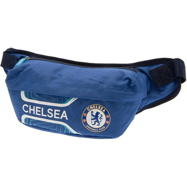 Chelsea Fc - Borsa A Tracolla, Crest TA9767 (Taglia Unica) (Blu Reale/Bianco/Nero)-image