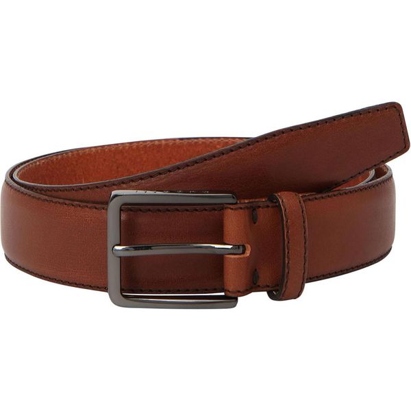 Bugatti Pelle Cintura Men´S Cow Leather Belt 3.5 W80 Brandy Terracotta-image