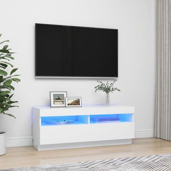 Maison Exclusive - Mobile Tv Con Luci Led Bianco 100X35X40 Cm-image