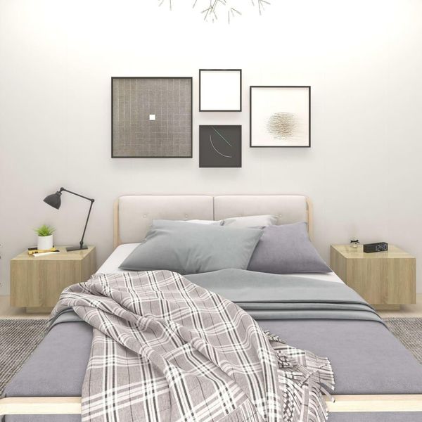 Maison Exclusive - Comodino Rovere Sonoma 100X35X40 Cm In Legno Multistrato-image