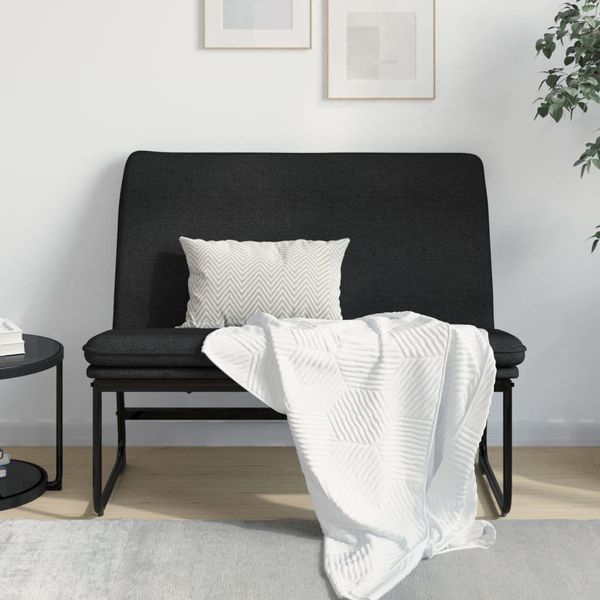 Panca The Living Store In Tessuto Nero 100X75X76 Cm-image