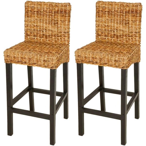 The Living Store Barhocker 2 Stk. Abaca-image