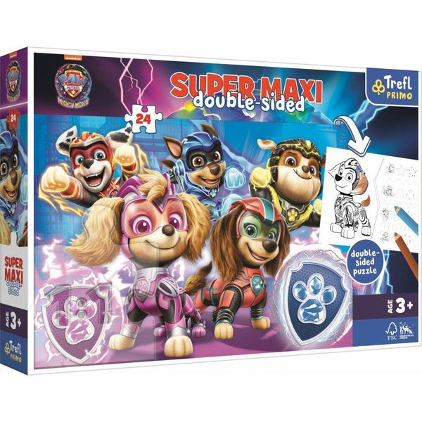 Trefl Puzzle Bifacciale Tawny Patrol: Squadra In Azione Super Maxi 24 Pezzi-image