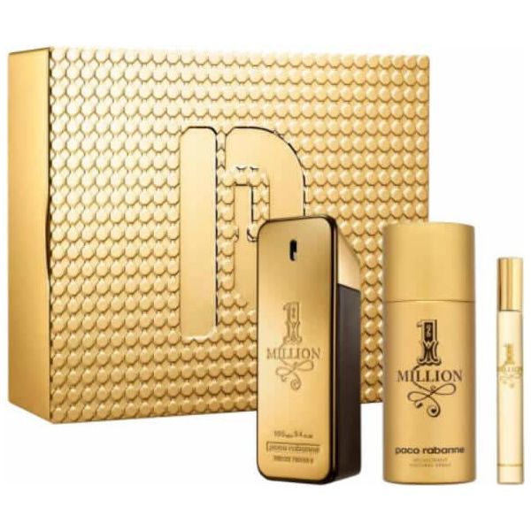 Paco Rabanne 1 Million Eau De Toilette Spray 100Ml Set 3 Pezzi-image
