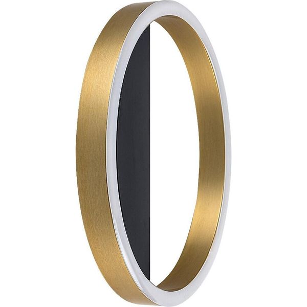 Lampada Da Parete Moderna Oro-Nero Rotonda Ø25Cm Per Soggiorno Camera Da Letto Colore Caldo Led 15W Thric Rabalux-image
